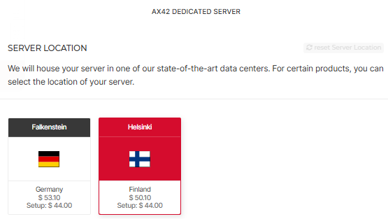 Server location